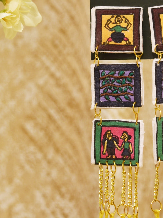 Handmade Jadupatua Earrings: The Clans Carnival