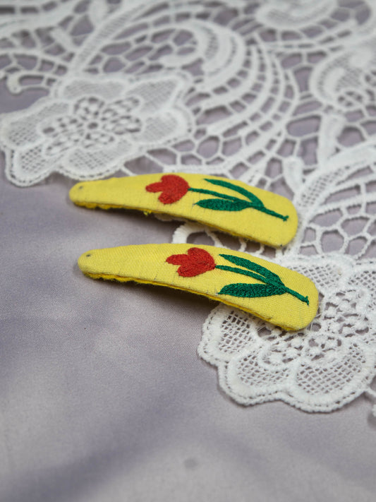 Hand Embroidered Clips (Variation 3)