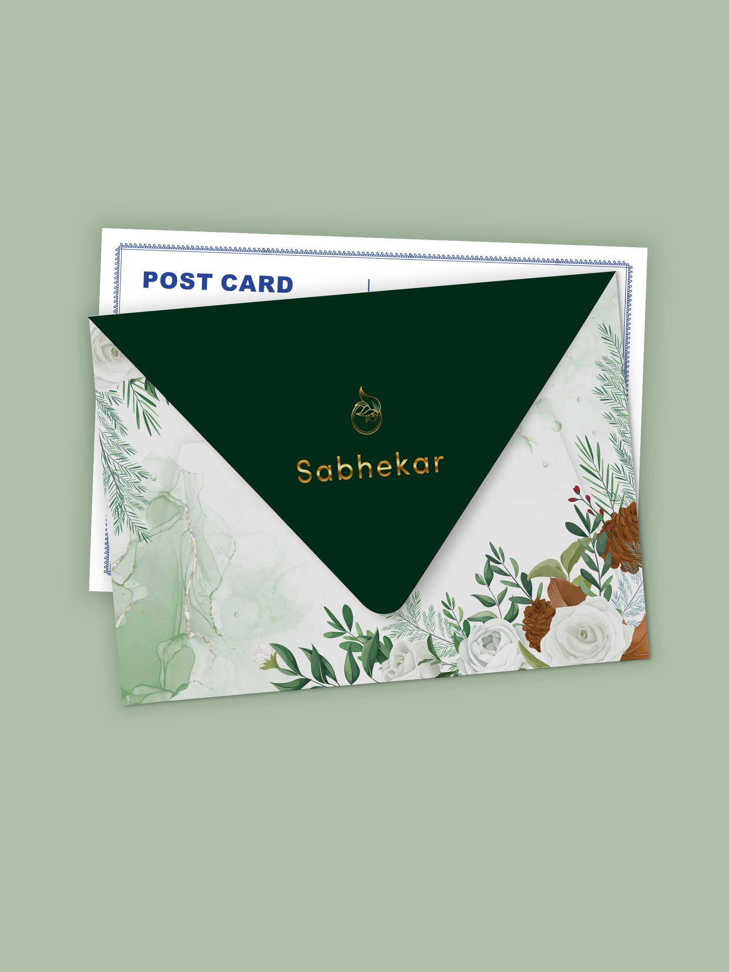Set of 4 (+4) hand-illustrated Sohrai postcards