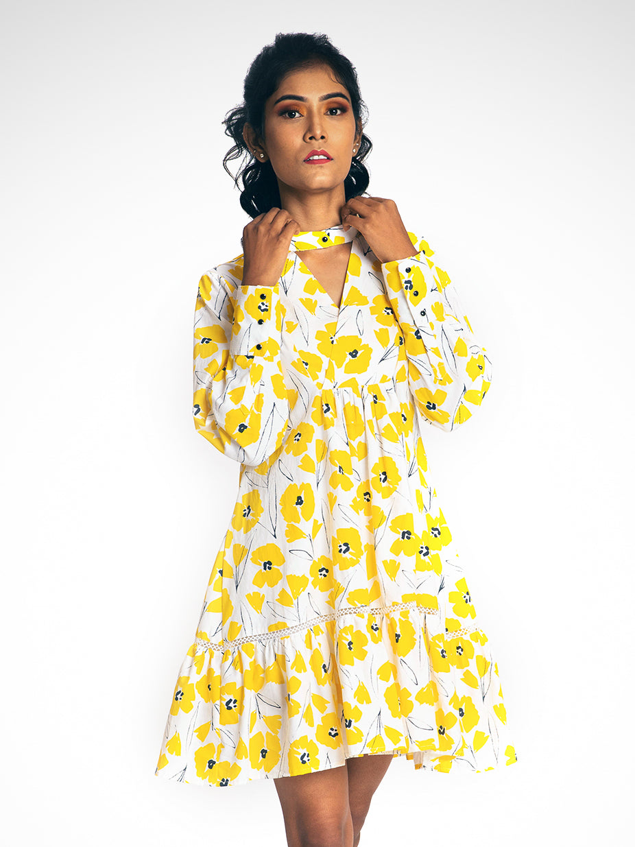Yellow Sunshine Cotton Dress