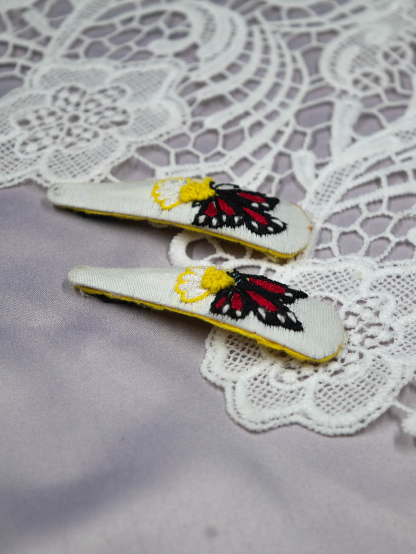Hand Embroidered Clips (Variation 30)
