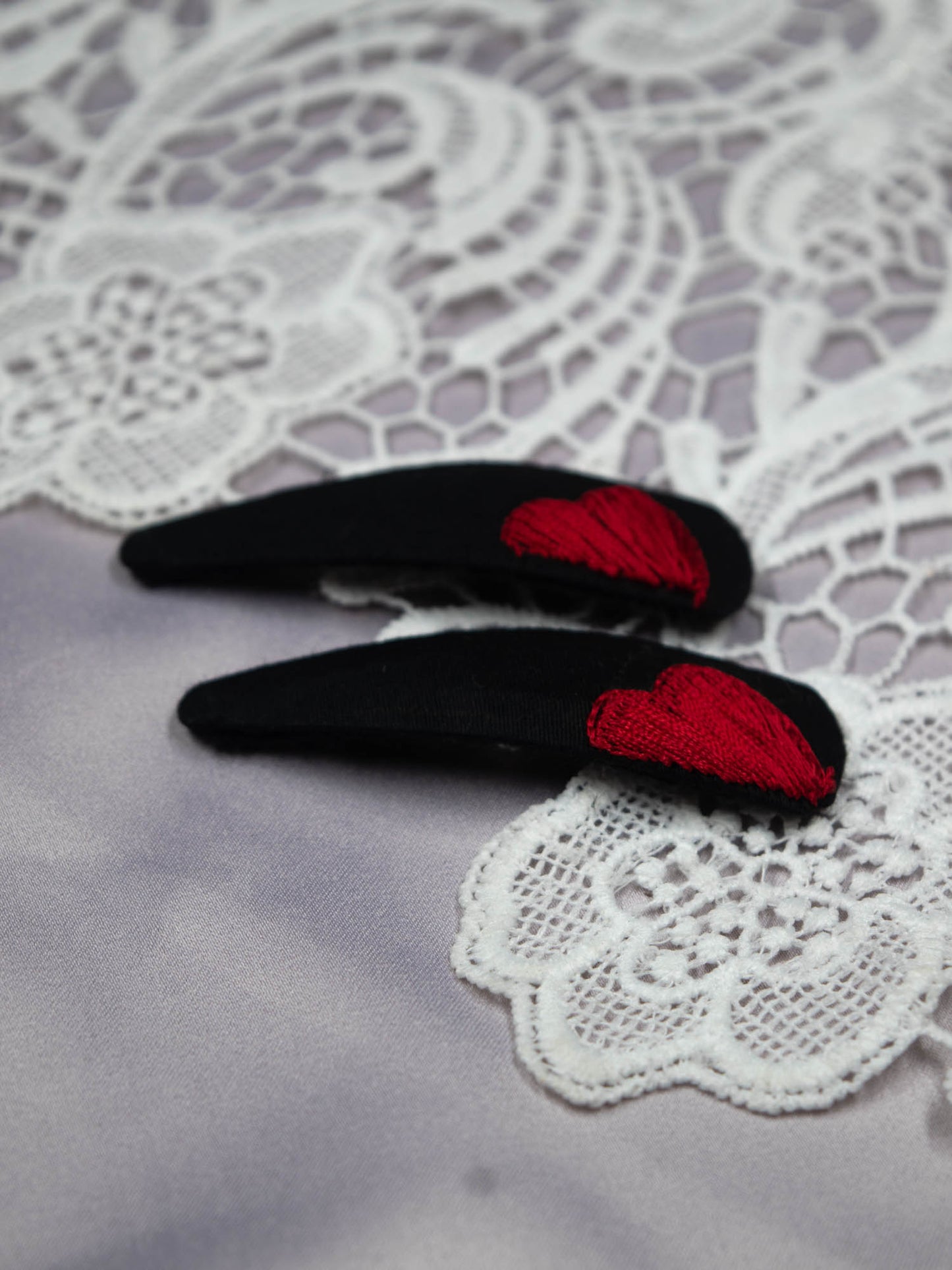 Hand Embroidered Clips (Variation 9)