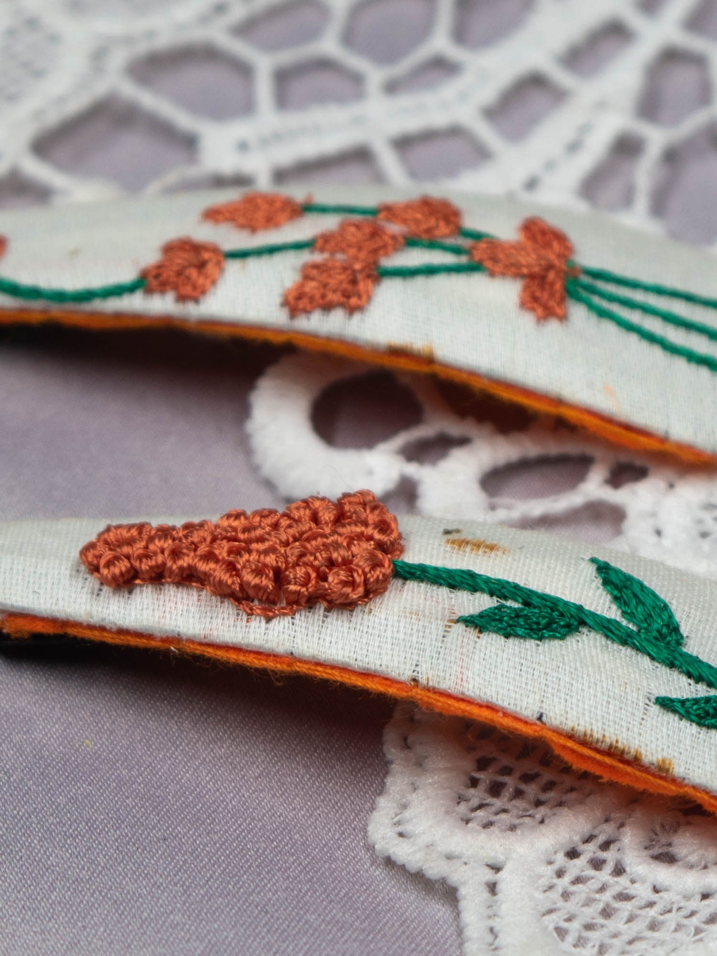 Hand Embroidered Clips (Variation 63)
