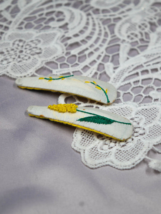 Hand Embroidered Clips (Variation 64)