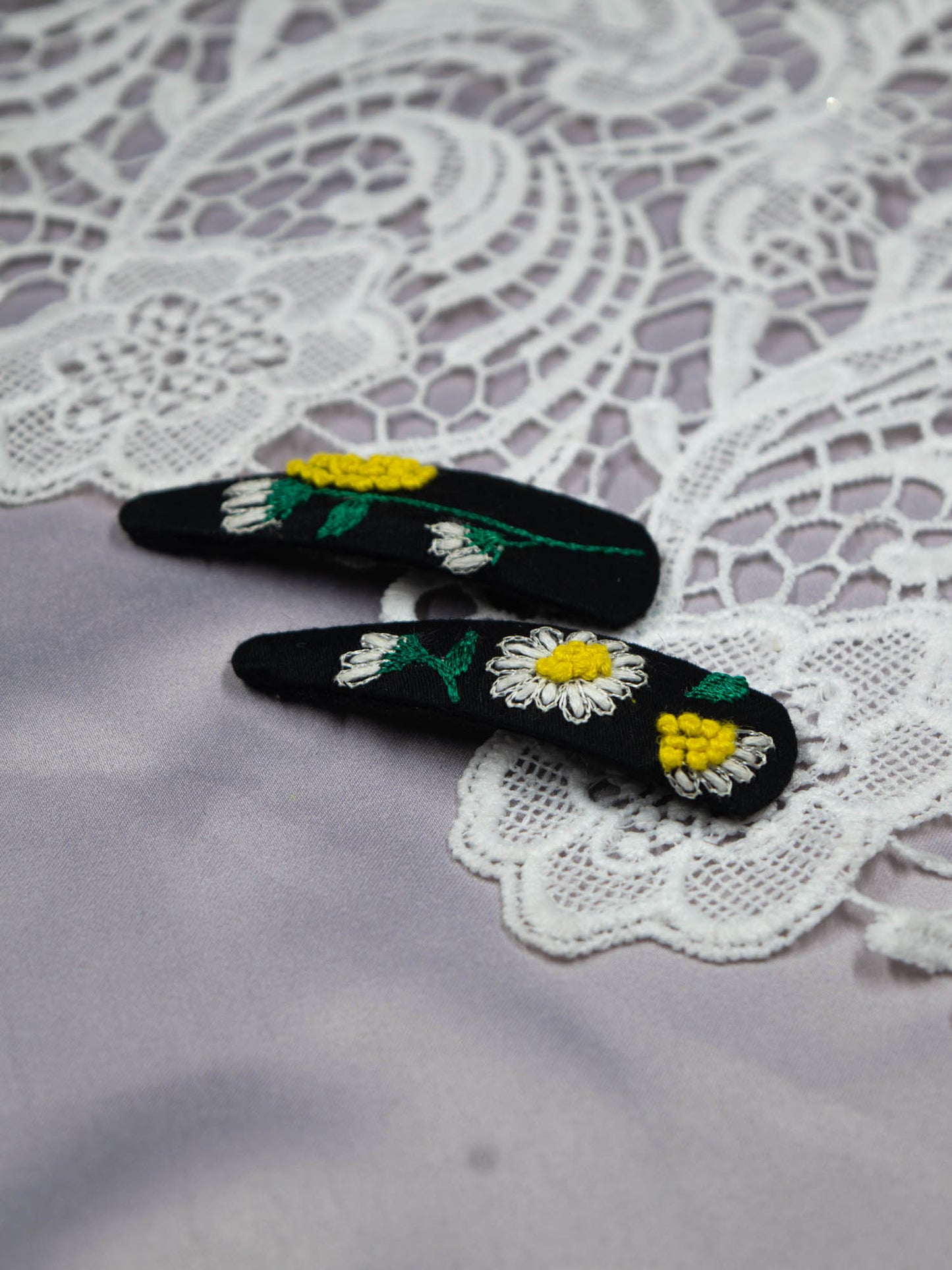 Hand Embroidered Clips (Variation 66)
