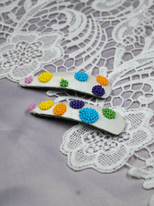 Hand Embroidered Clips (Variation 40)