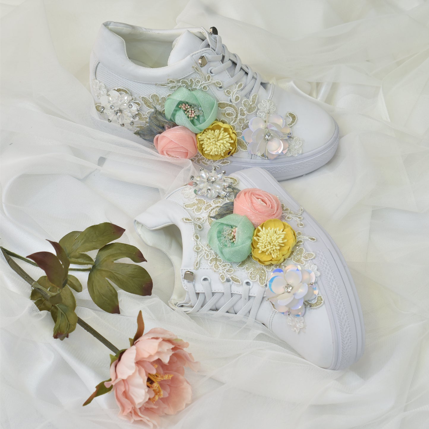 Multi Colour Flower Shoes
