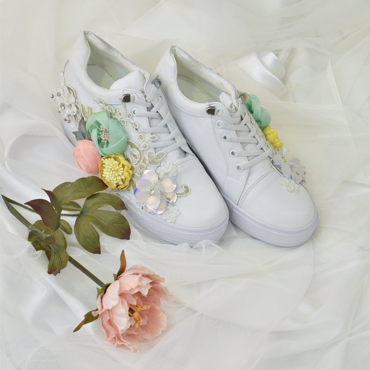 Multi Colour Flower Shoes