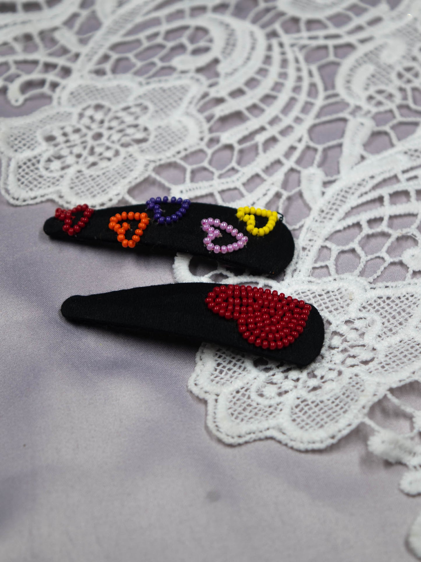 Hand Embroidered Clips (Variation 42)