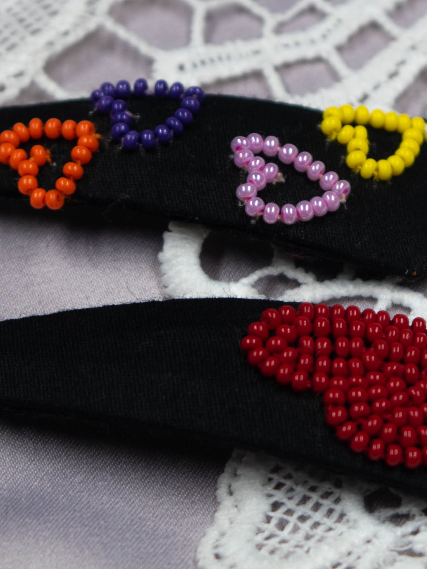Hand Embroidered Clips (Variation 42)