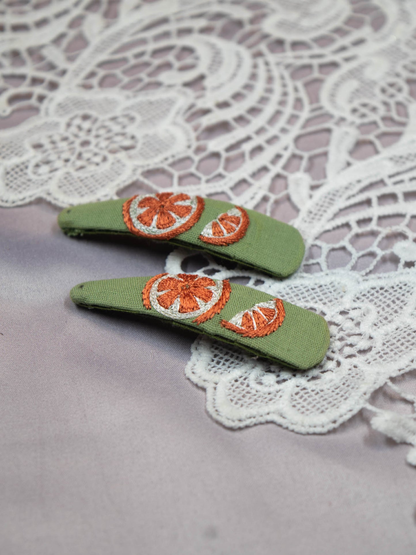 Hand Embroidered Clips (Variation 70)