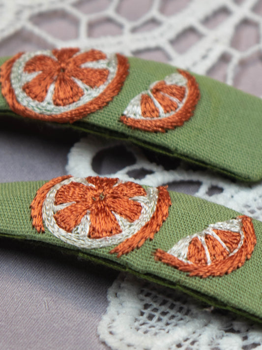 Hand Embroidered Clips (Variation 70)