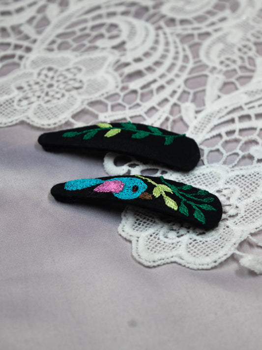 Hand Embroidered Clips (Variation 56)