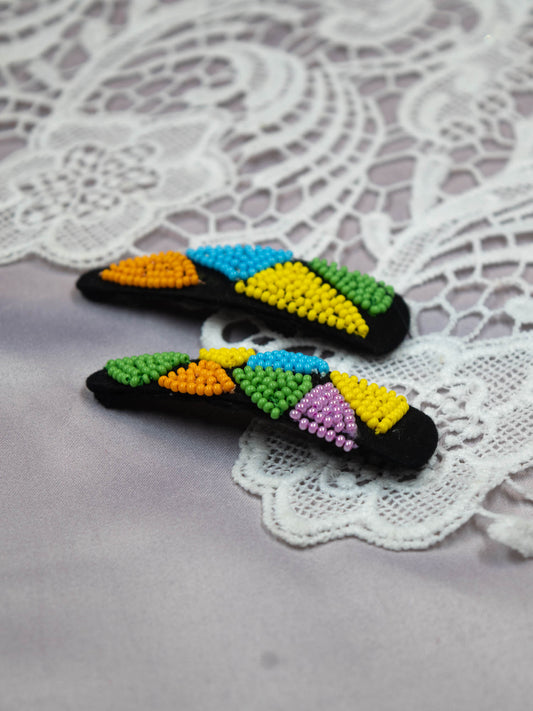 Hand Embroidered Clips (Variation 57)