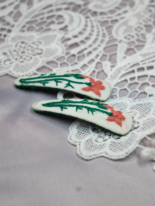 Hand Embroidered Clips (Variation 79)