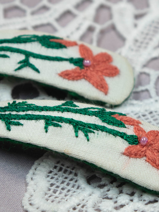 Hand Embroidered Clips (Variation 79)