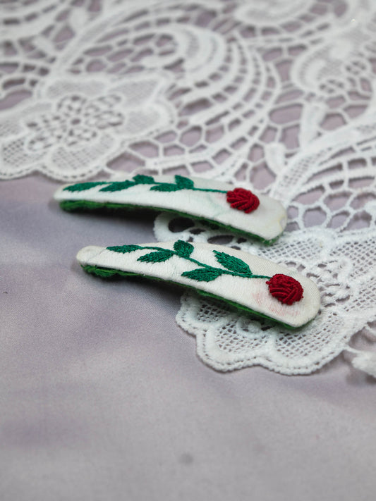 Hand Embroidered Clips (Variation 71)